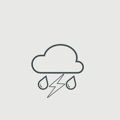 Rain lightening icon