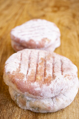 homemade frozen hamburgers