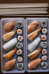set of Japanese sushi