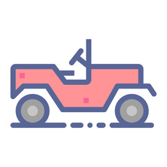 Fototapeta premium Jeep Icon