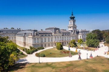 Fototapeta premium castle Keszthely reacreation area, Balaton lake, Hungary, Europe