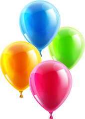 Birthday or party balloons