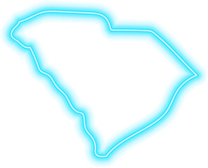 South Carolina Neon USA State