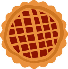 Apple Pie Illustration Vector