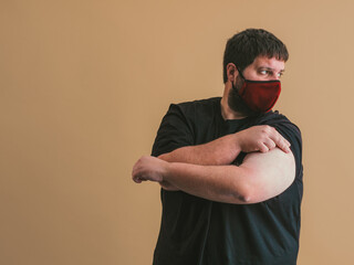 chubby caucasian man