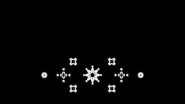 animation white ornament. for titles. motion