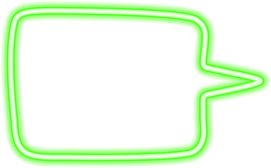 speech bubble neon