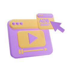 3d illustration digital marketing promotion social media and e-commerce advertising