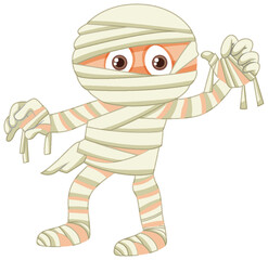 Mummy kid cartoon character