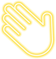 Obraz premium hand neon icon