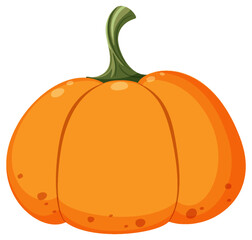 Isolated pumpkin in cartoon style