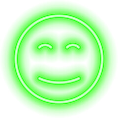smile neon face