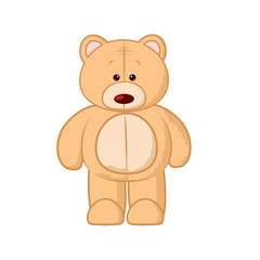 cute teddy bear illustration eps file 10