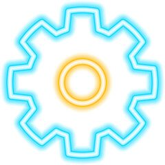 gear neon icon