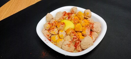 Masala Soya Chunk Curry made using Soyabean nuggets and spices - protein rich food from India