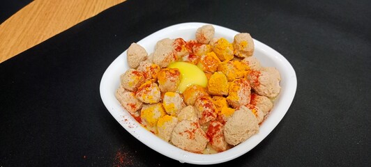 Masala Soya Chunk Curry made using Soyabean nuggets and spices - protein rich food from India