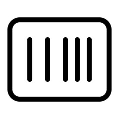 barcode rectangle icon
