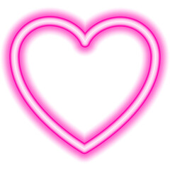 heart love neon icon