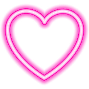 Heart Love Neon Icon