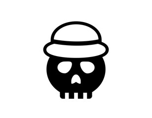 かわいらしいどくろのイラスト