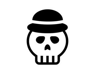 かわいらしいどくろのイラスト