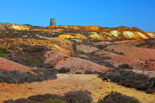 Copper Mountain or Parys mountain near Amlwch, Anglesey, Wales, UK.