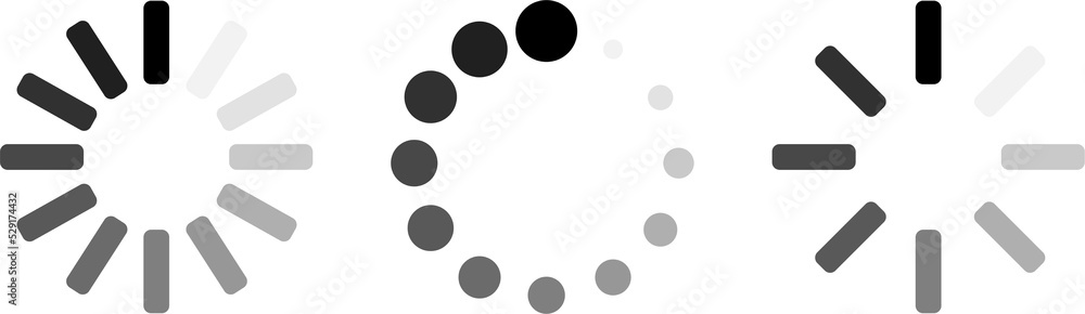 Poster loading concept. load icons.