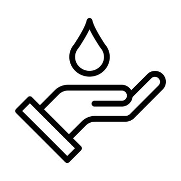 Water Scarcity Icon Design