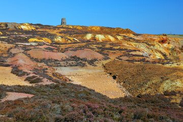 Copper Mountain or Parys mountain near Amlwch, Anglesey, Wales, UK.