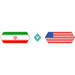 Fototapeta na wymiar iran usa football world 2022 match