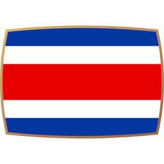 Fototapeta premium Costa Rica flag world football 2022