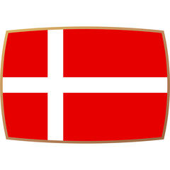 Fototapeta premium denmark flag world football 2022