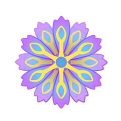 Flower decoration PNG. Floral design element with transparent background.