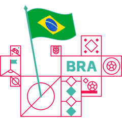 brazil flag world football 2022