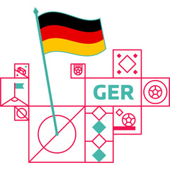 germany flag world football 2022