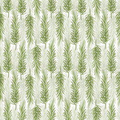 Raster seamless pattern with rosemary. Pastel shades. Great for wallpaper.