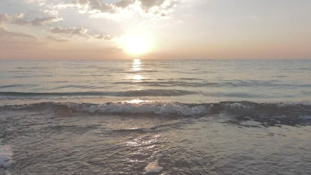 sunset on the beach