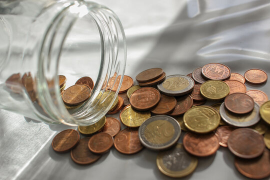 My Euros Spread Out On The Table