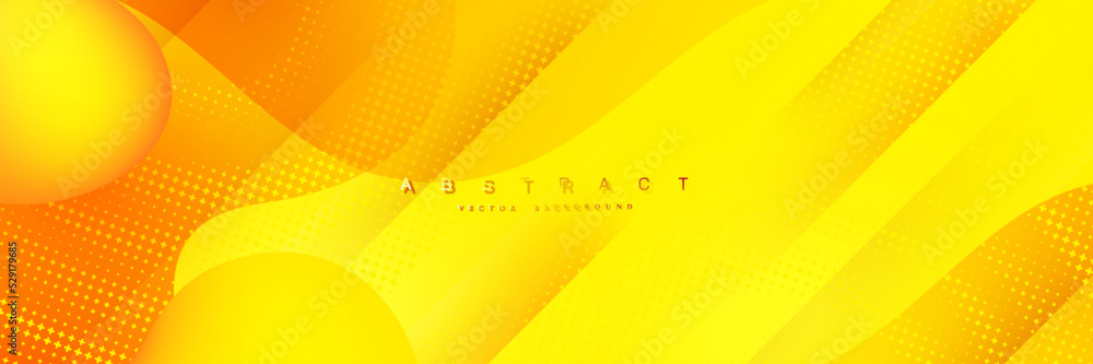 Canvas Prints abstract orange yellow background with halftone dots.