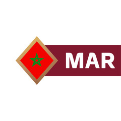 Morroco flag world football 2022