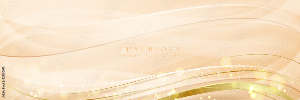 Poster luxury elegant background with abstract sparkle effect. abstract background with golden color.