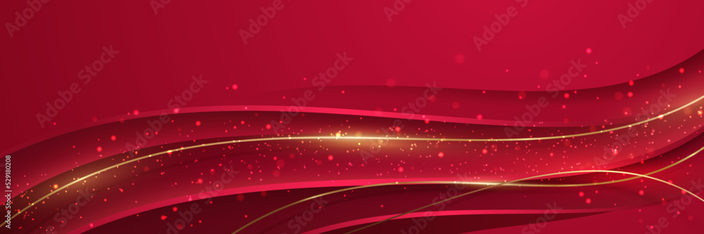 Poster luxury elegant background with abstract sparkle effect. abstract background with red color.