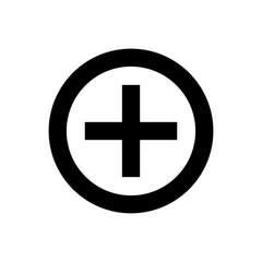 type o positive symbol for icon design