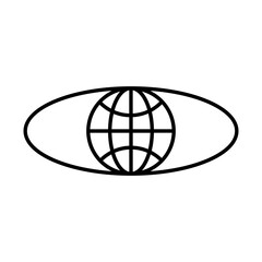 globe symbol for icon design