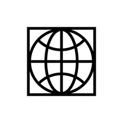 globe symbol for icon design
