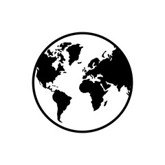 globe symbol for icon design