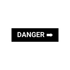 Fototapeta premium danger symbol for icon design