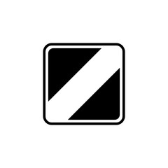 transverse road symbol for icon design
