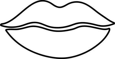 lip icon. sign design illustration on white background..eps
