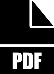 PDF icon vector. PDF document sign.eps